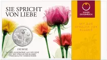 Austria  10 Euro - Rose - Silver - 2021
