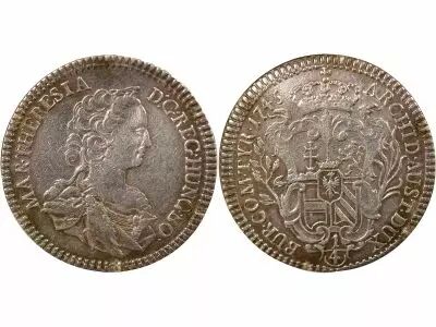 Austria  Maria Theresa - 1/4 Silver Thaler - 1745 Hall