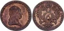 Austria 1 Kreuzer, Franz II - Arms - 1816 A