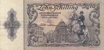 Austria 10 Shilling - Horseman in front of the Hofburg - Belvedere Palace - 02-01-1950