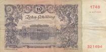 Austria 10 Shilling - Horseman in front of the Hofburg - Belvedere Palace - 02-01-1950