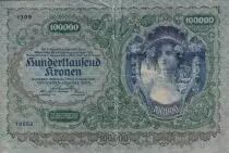 Austria 100 000 Kronen - Woman head - 1922 - P.81