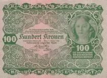 Austria 100 Kronen - Woman - 1922 - P.77