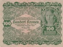 Austria 100 Kronen - Woman - 1922 - P.77