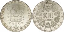 Austria 100 shilling,  Jeux olympiques d\'hiver - 1976
