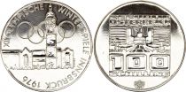 Austria 100 shilling,  JO d\'hiver - 1976 BU