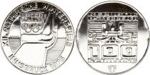 Austria 100 shilling, Emblème des jeux olympiques d\'hiver 1976 BU