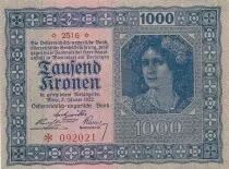 Austria 1000 Kronen - Woman - 1922 - P.78