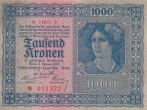 Austria 1000 Kronen - Woman - 1922 - P.78