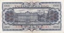 Austria 1000 Shilling - Bohemia Bertha - Leopoldskron Palace - 01-07-1966 - DP Series