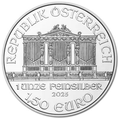 Austria 1.5 Euros Argent 2025 - Orchestre Philharmonique de Vienne 1 Once