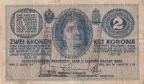 Austria 2 Korona - Young girl - 1914 - Serial C - P.17b