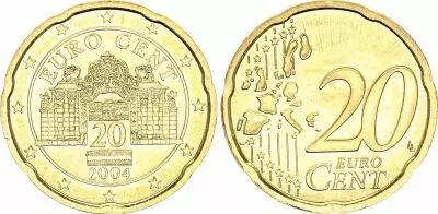Austria 20 Centimes Euro - 2004