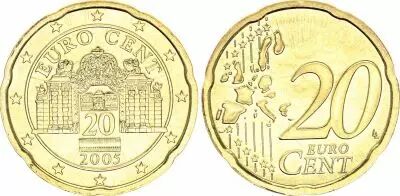 Austria 20 Centimes Euro - 2005