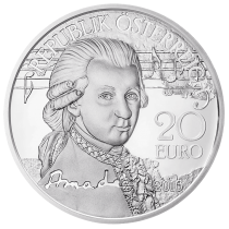 Austria 20 Euro - Mozart - Silver Proof - 2016