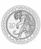 Austria 20 Euros - BE - Silver - Eyes of the World