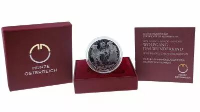 Austria 20 Euros Mozart 2015 - Silver