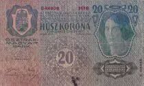 Austria 20 Kronen - Woman - Arms - 1913 - P.14