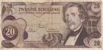 Austria 20 schilling - Carl Ritter - Serial JM - 1967 - P.142
