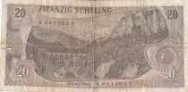 Austria 20 schilling - Carl Ritter - Serial NU - 1967 - P.142