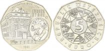 Austria 5 Euro - Anthem of the European Union  - 2005 - Silver