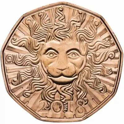 Austria 5 Euros Copper - Austrian National Library - 2018