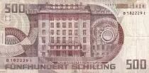 Austria 500 Schilling - Otto Wagner - 1985 - Serial B - P.151