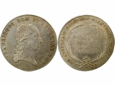 Austria Francis I - Silver Token, Hilaritas Publica - 1804