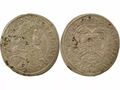 Austria Leopold I - 15 Silver Kreuzer - 1674 Vienna