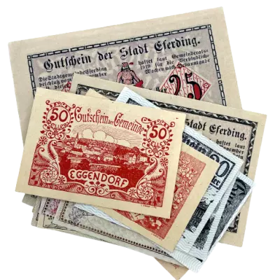 Austria Lot de 20 ex NOTGELD \ au hasard\ 