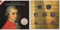 Austria Proof set 8 coins in euros - 2003 - Mozart and Bertha Von Suttner