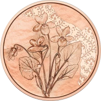 Austria The peony - 10 euros Copper 2024 - The Language of Flowers