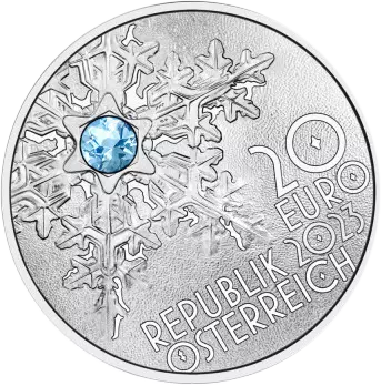 Austria The Secrets of Snow - 20 Euros Silver BE 2023