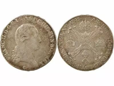 Austrian Netherlands  Francis II - 1/2 Silver Kronenthaler - 1797 C Prague