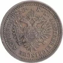 Autriche 1 Kreuzer Armoiries