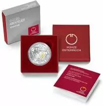 Autriche 10 Euro - Aventure et Godefroy de Bouillon - S&eacute;rie Chevalier - Argent BE - 2019