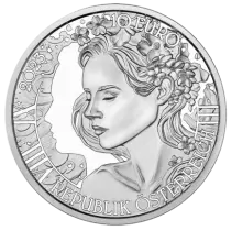 Autriche 10 Euros Argent (BU) AUTRICHE 2023  - Le Myosotis (Forget-me-not) -  Le Langage des Fleurs