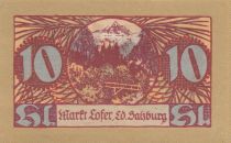 Autriche 10 Heller 1921 - Armoiries - Ville de Lofer, notgeld 2nd type