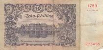 Autriche 10 Shilling - Cavalier devant la Hofburg - Palais du Belv&eacute;d&egrave;re - 02-01-1950