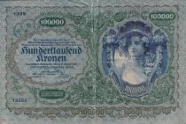 Autriche 100 000 Kronen - Portrait de femme - 1922 - P.81