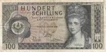 Autriche 100 Schilling - Angelika Kauffmann - S&eacute;rie ZK - 1969 - P.145