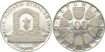 Autriche 100 Schilling - Johann Strauss - 1975