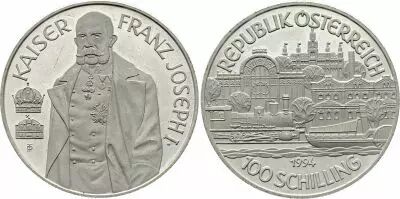 Autriche 100 Schilling - Kaiser Franz Joseph I - 1994