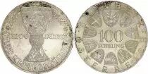 Autriche 100 schilling, 1200 e Anniversaire du monast&egrave;re de Kremsmunster - 1977