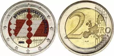 Autriche 2 Euros - Trait� d\'Etat autrichien - Coloris�e - 2005