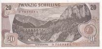 Autriche 20 Schilling - Carl Ritter - 1967 - Série D - P.142