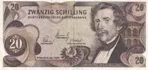 Autriche 20 Schilling - Carl Ritter - 1967 - Série N - P.142
