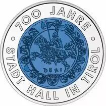Autriche 25 Euros Niobium - 700 ans de la ville de Hall au Tyrol - 2003