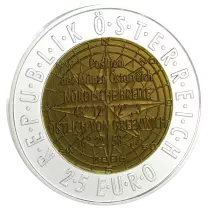 Autriche 25 Euros Niobium - Satellite europ&eacute;en de navigation - 2006