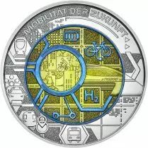 Autriche 25 Euros Niobium AUTRICHE 2021 - Mobilit&eacute; intelligente (Smart Mobility)